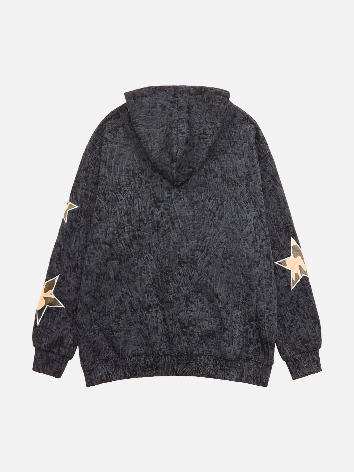 1984 American Retro Patch Star Hooded Sweatshirt - 1969