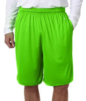 4119 Badger Adult 10" B-Core Performance Shorts With Pocket Lime