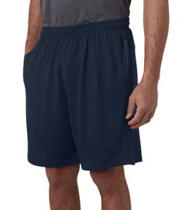 44S30 Gildan Performance Adult 9" Shorts with Pocket Navy