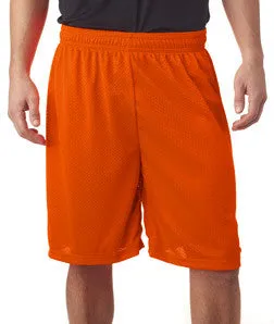 7209 Badger Adult Mesh/Tricot 9" Shorts Safety Orange