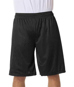 7211 Badger Adult Mesh/Tricot 11" Shorts Black