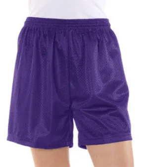 7216 Badger Ladies' Mesh/Tricot 5" Shorts Purple