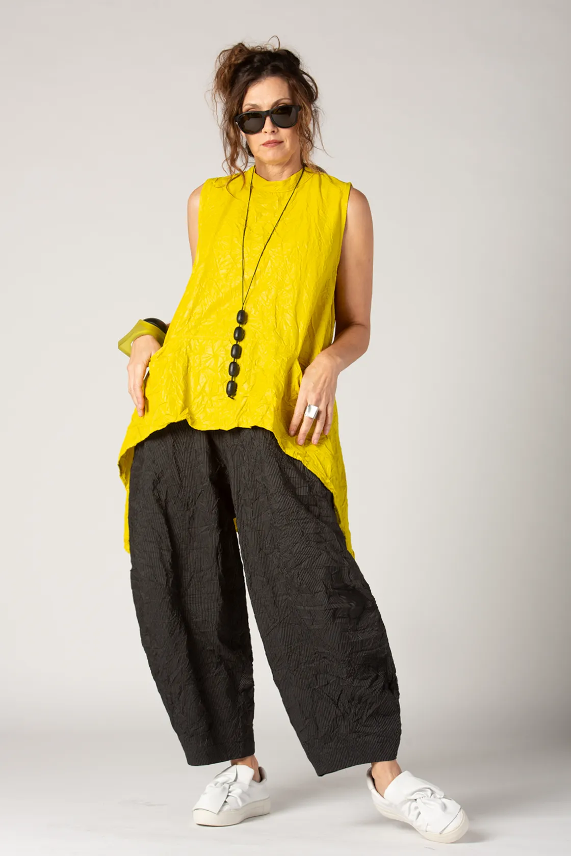 ALEMBIKA Ichigo Pant in Charcoal Pinstripe