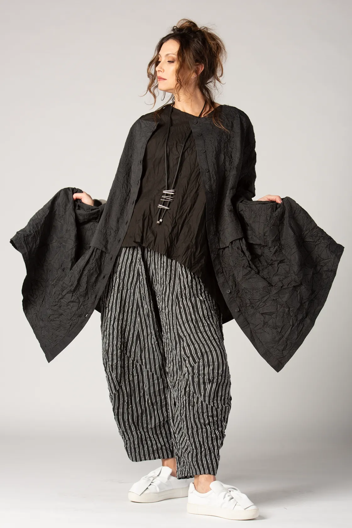 ALEMBIKA Ichigo Pant in Silver Stripe