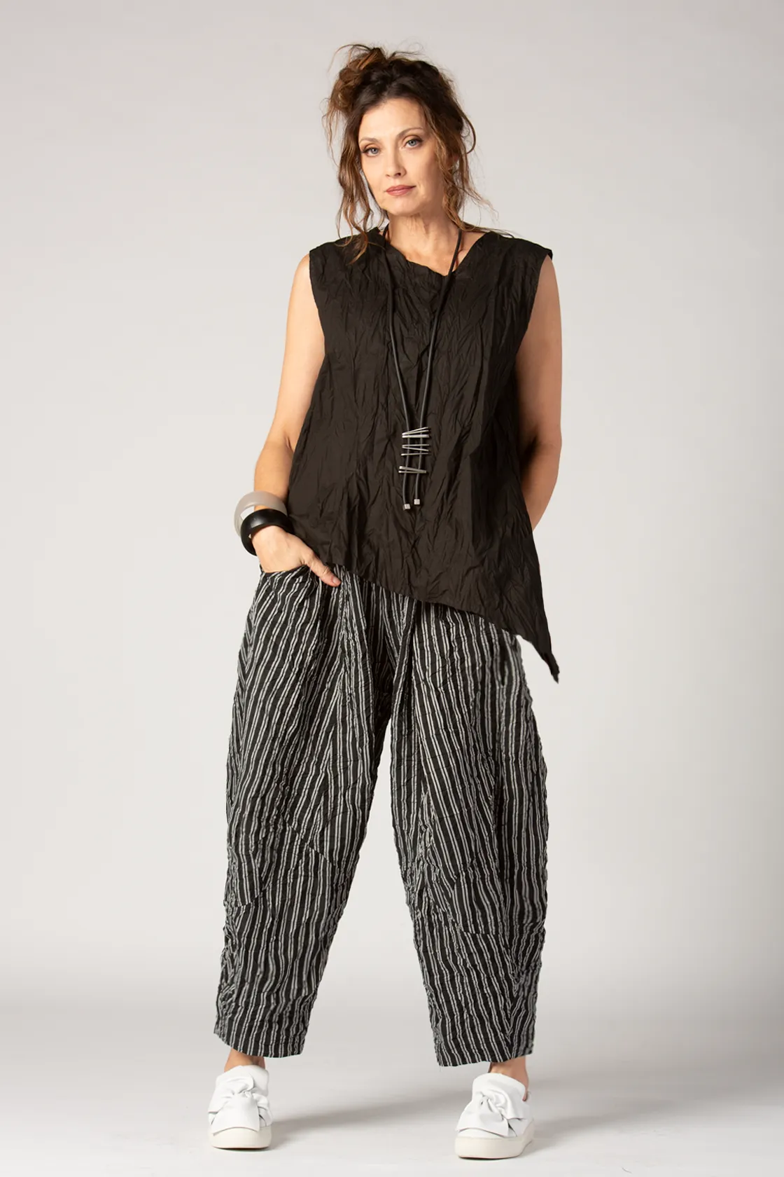 ALEMBIKA Ichigo Pant in Silver Stripe
