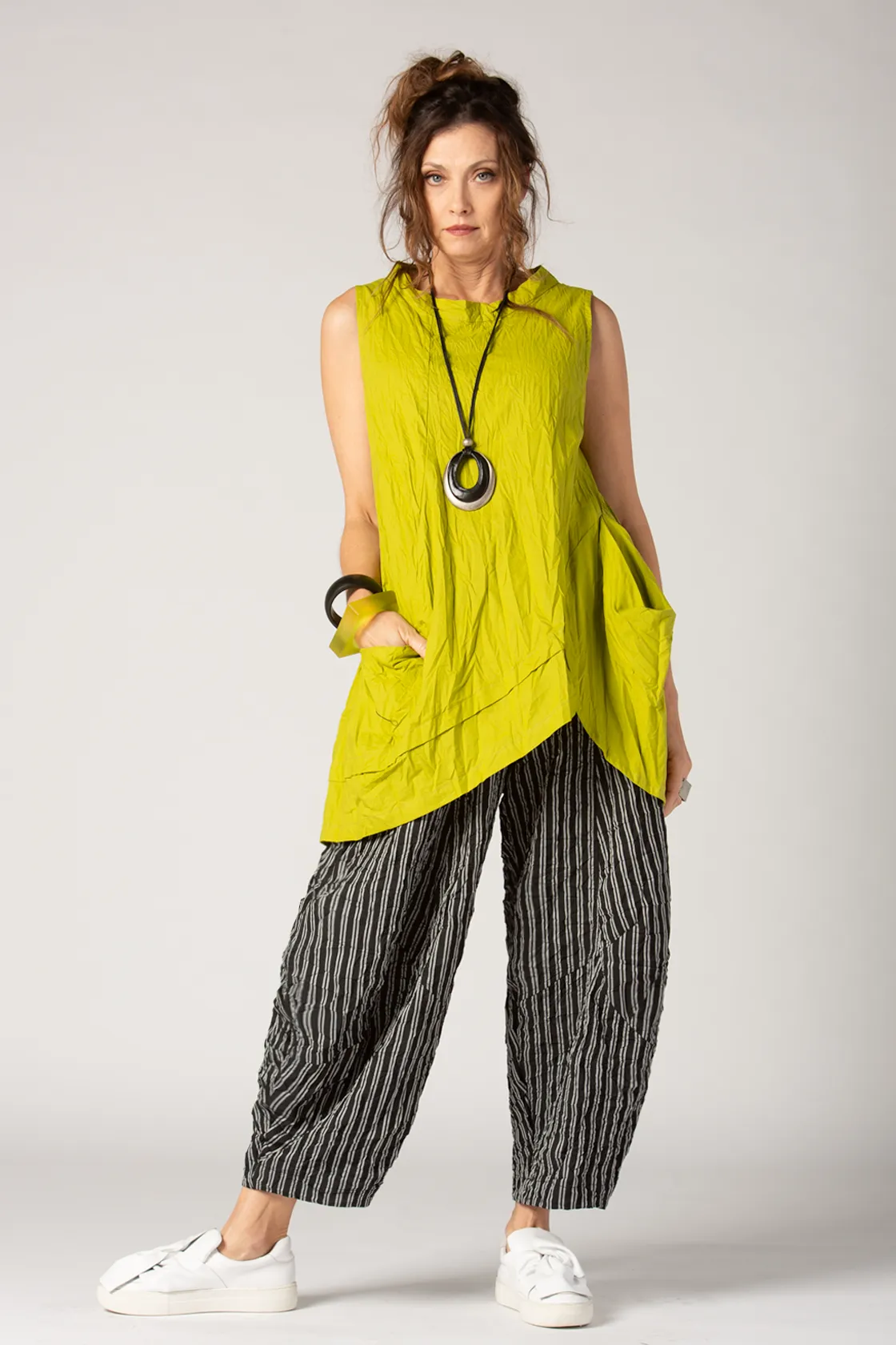 ALEMBIKA Ichigo Pant in Silver Stripe