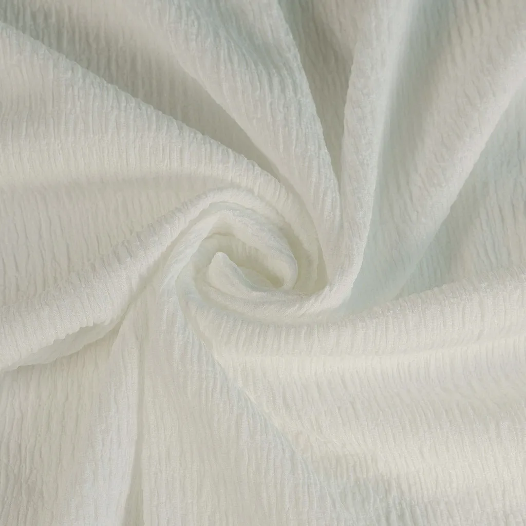 Aspen - Ivory Bark Stretch Rib Fabric