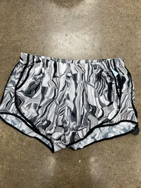 Athletic Shorts By Calvin Klein In Black & Grey, Size:Xxxl