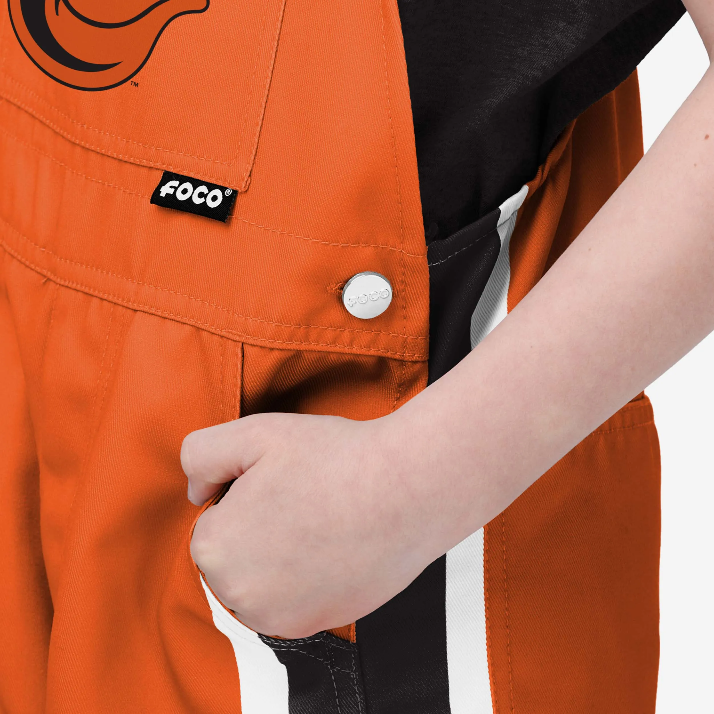 Baltimore Orioles Youth Team Stripe Bib Overalls