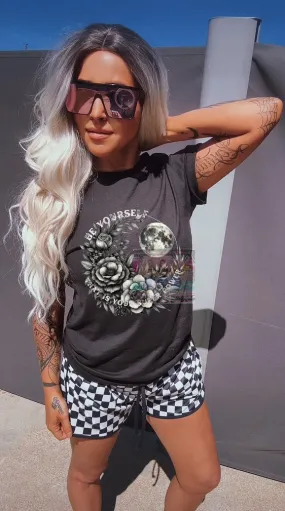 Be yourself that’s your SUPER Power, comfort colors graphic tee // checkered shorts available separately