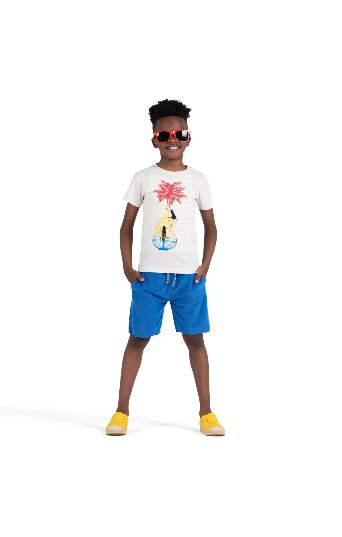Boys Blue Camp Shorts