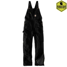 Carhartt Firm Duck Loose Fit Insulated Durable Canvas Bib Overalls 104393