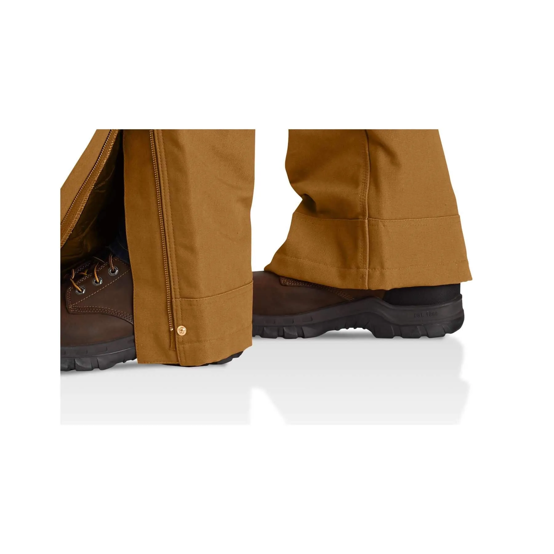 Carhartt Firm Duck Loose Fit Insulated Durable Canvas Bib Overalls 104393