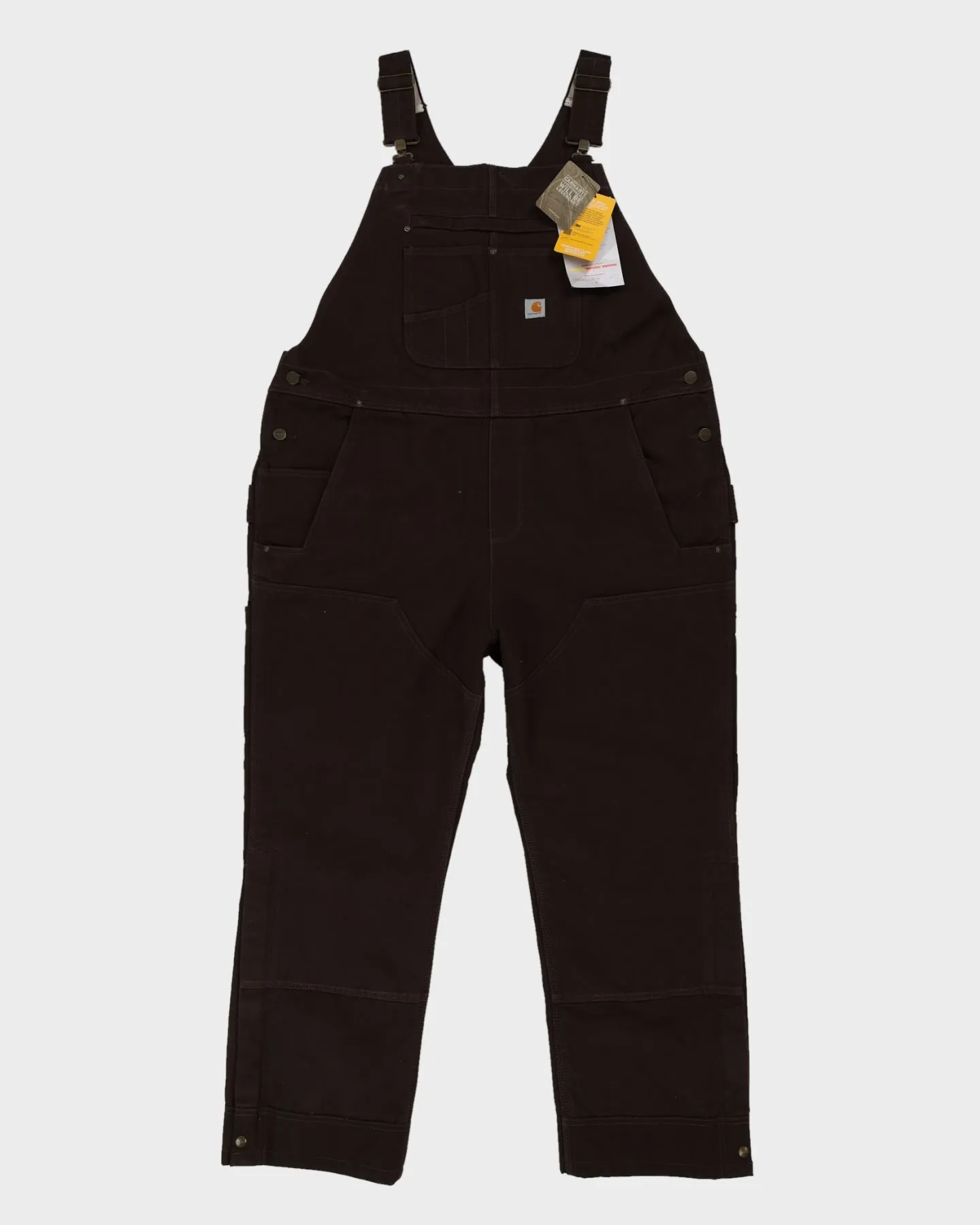 Carhartt Thinsulate Brown Bib Overalls - XXL