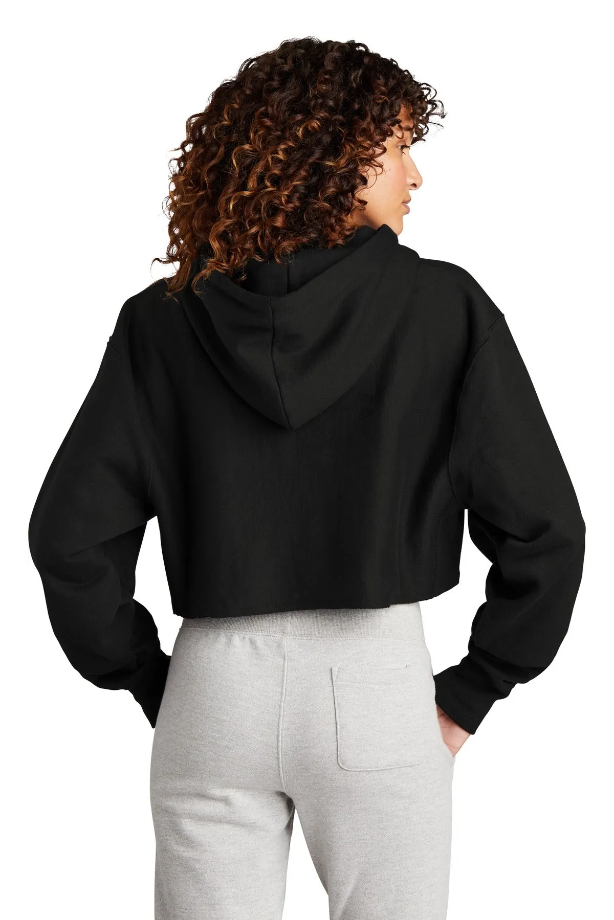 Champion ®  Women's Reverse Weave ®  Cropped Cut-Off Hooded Sweatshirt RW01W