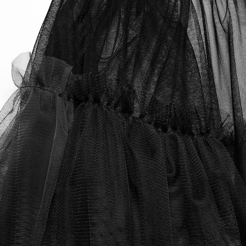 Chroma Tiered Skirt (Dead Eye)