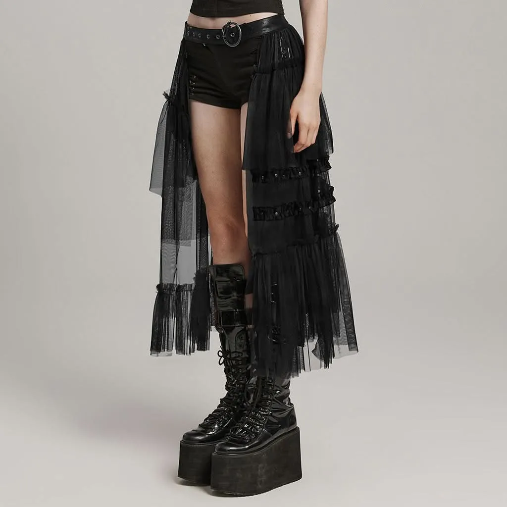 Chroma Tiered Skirt (Dead Eye)