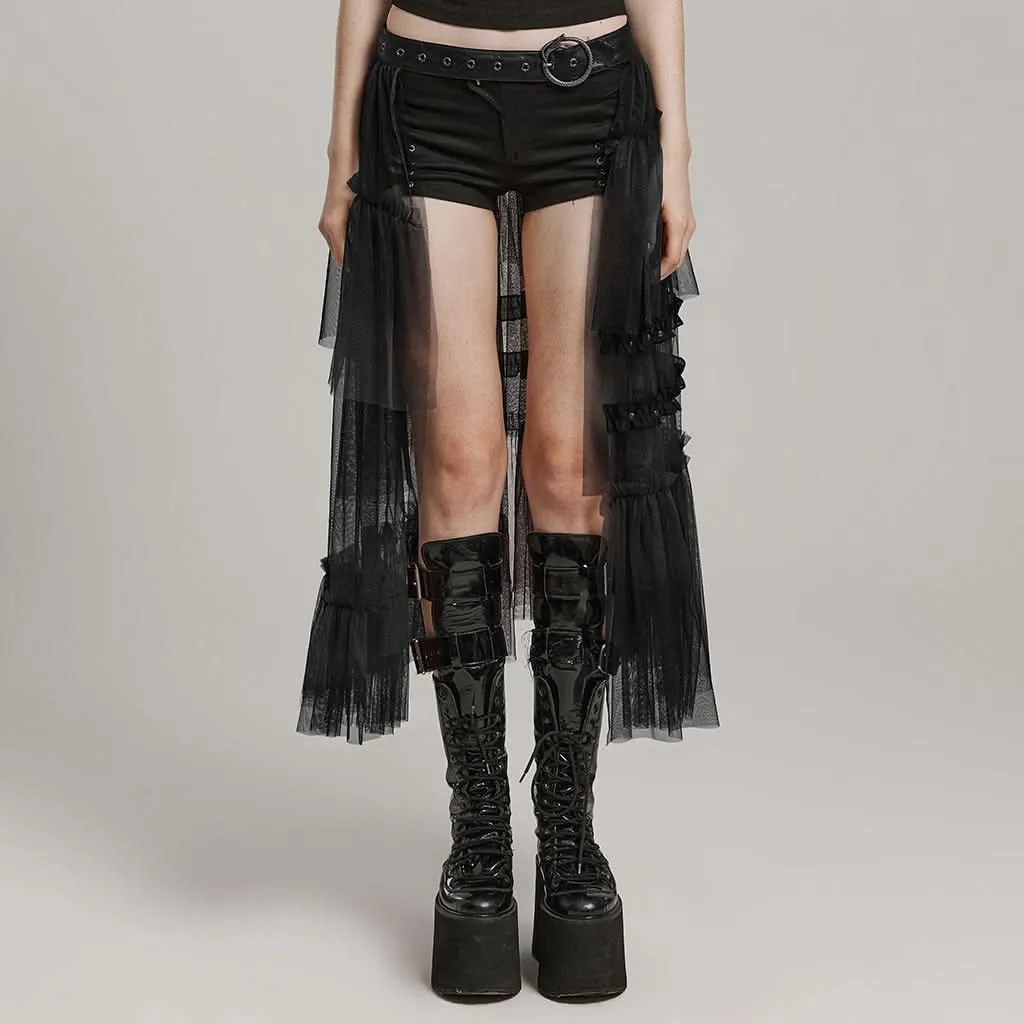 Chroma Tiered Skirt (Dead Eye)