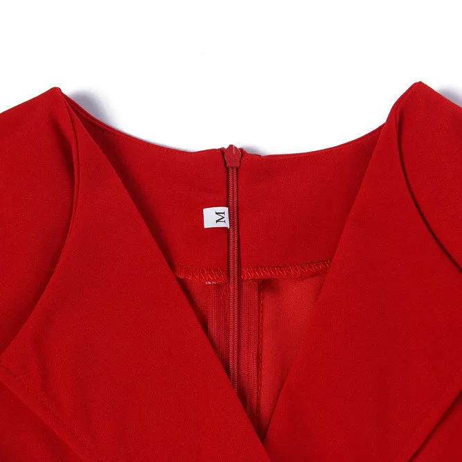 Cloak Sleeve High Waist Bodycon Solid Mid Calf