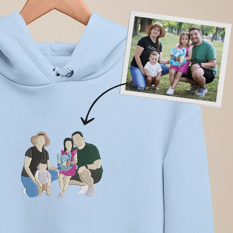 Custom Embroidered Hoodie Sweatshirt Gifts For Family