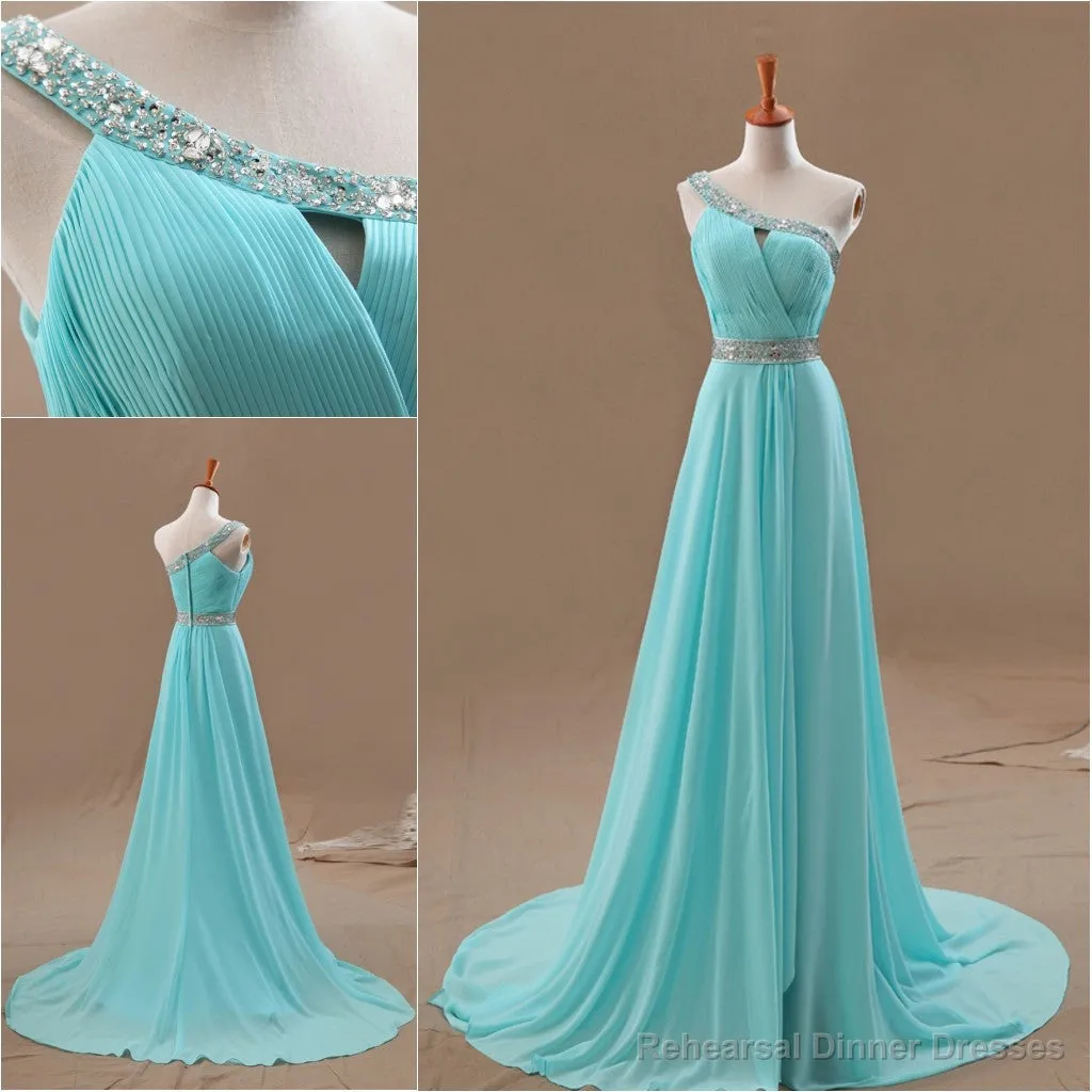 custom made long prom dress homecoming dress evening  party bridesmaid  formal dresses tiffany color dress