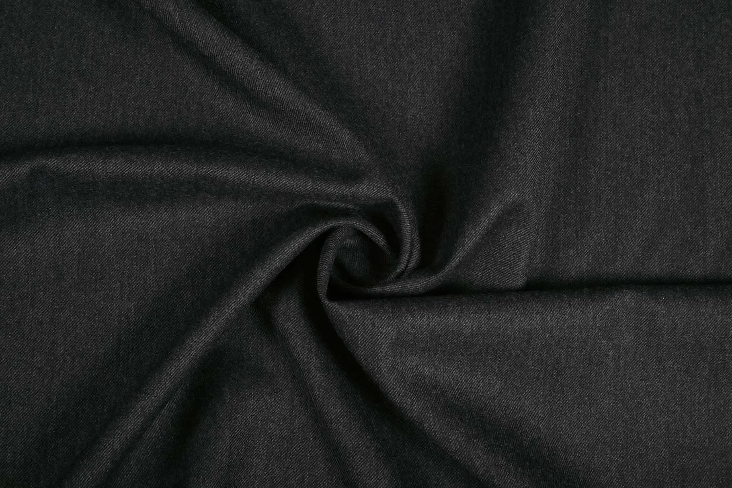 Dark Gray Plain Wool Fabric