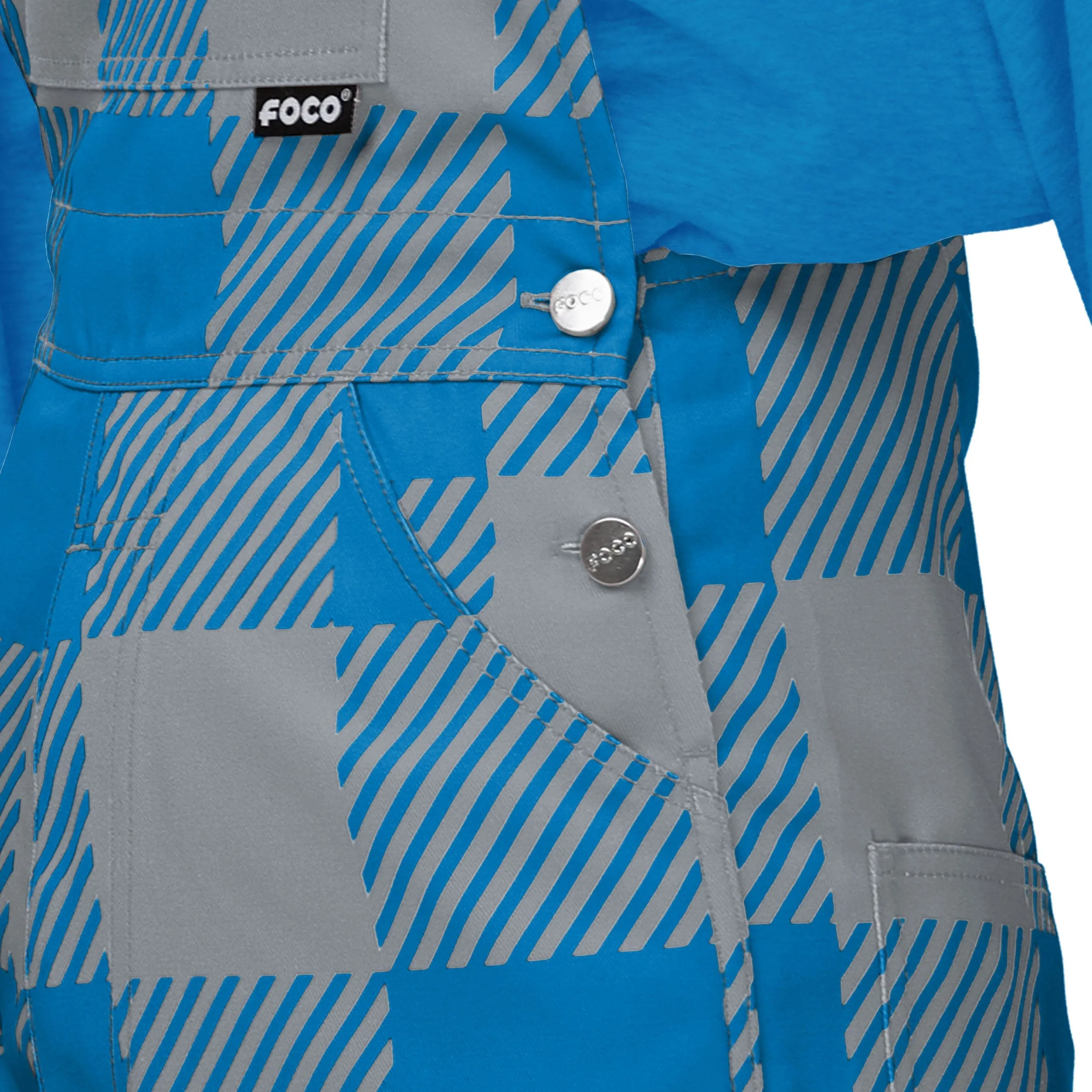 Detroit Lions NFL Womens Plaid Bib Overalls