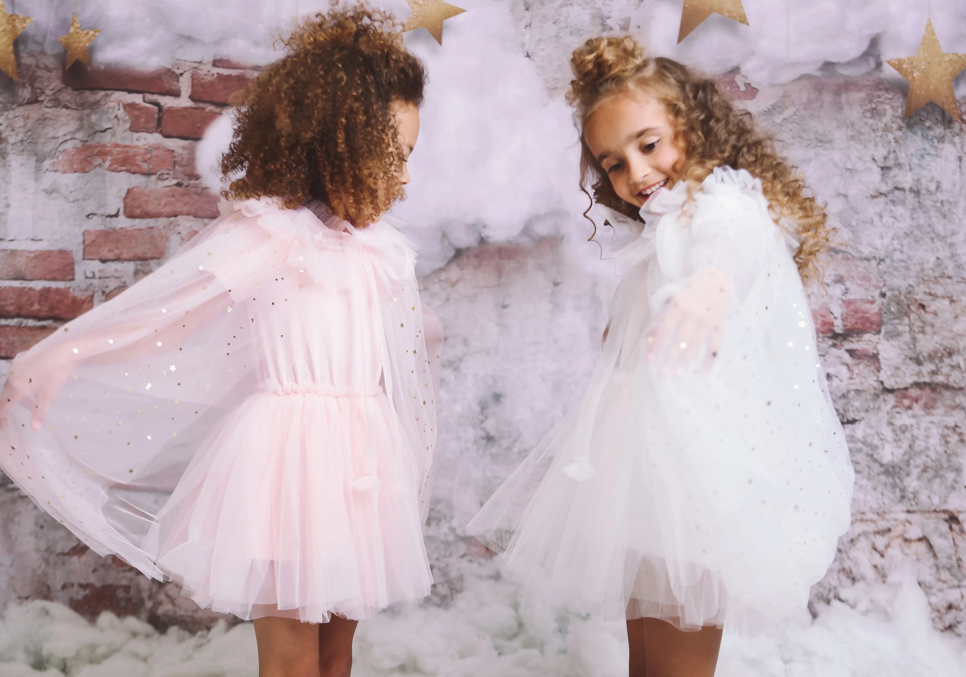 DOLLY® STARS & MOON ⭐️ 🌙 TULLE CAPE white