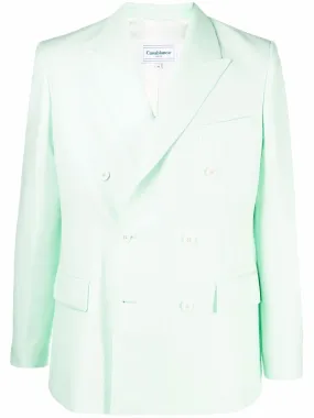 double-breasted tailored blazer