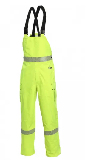 Drifire National Safety Apparel HYDROFLASHB Navy, Yellow, Orange Hi-Vis Rain Bib Class E