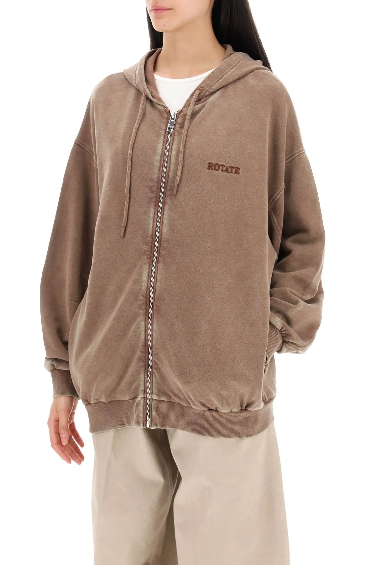 embroidered oversized sweat