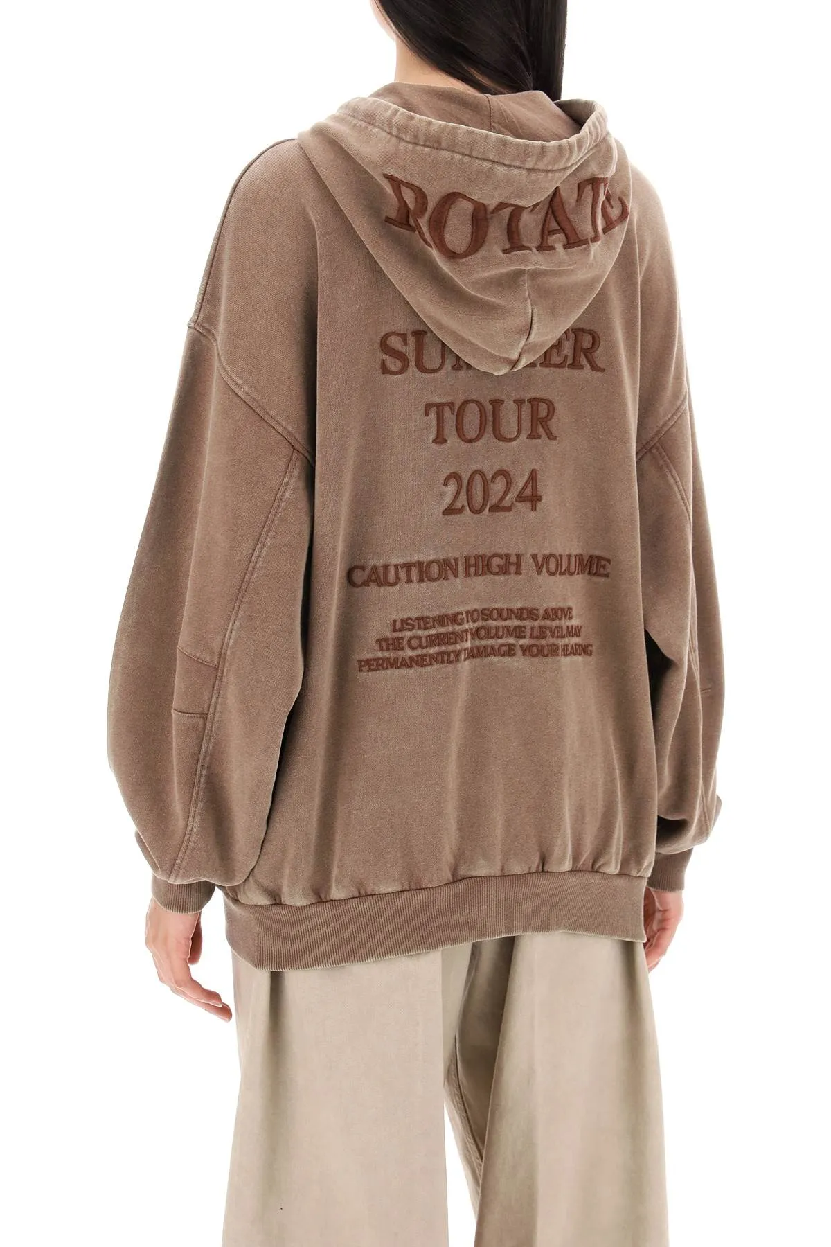embroidered oversized sweat