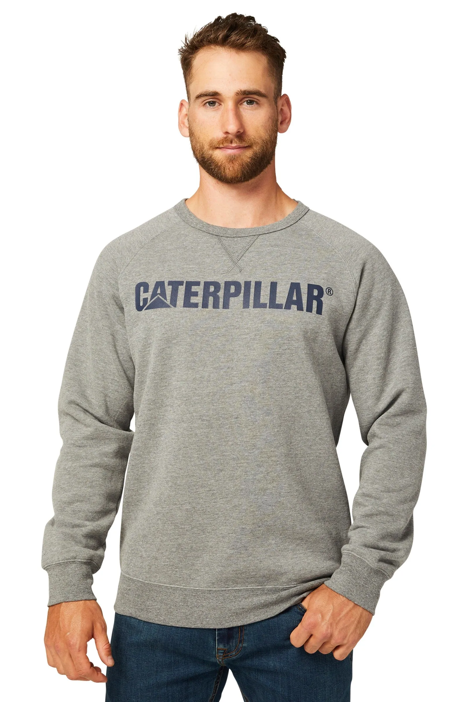 Foundation Crewneck Grey/Detroit Blue Grey 2XL