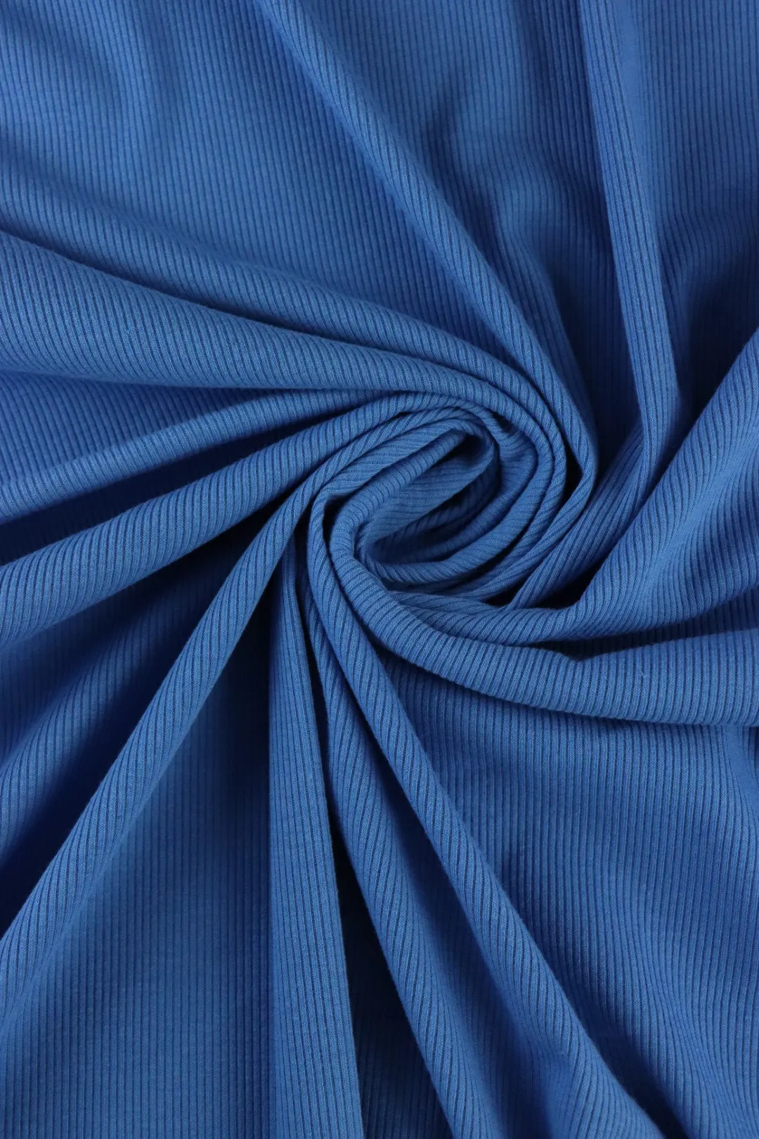 French Blue Vaeroy 2x1 Rib Knit