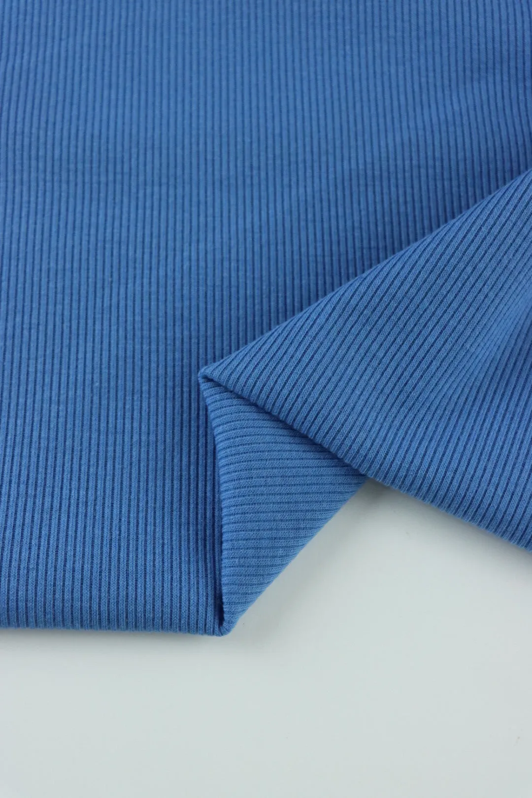 French Blue Vaeroy 2x1 Rib Knit