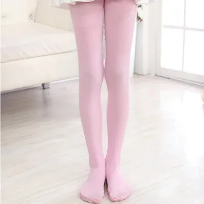 Girls Ballet Dance Tights – Soft Velvet Pantyhose for Kids