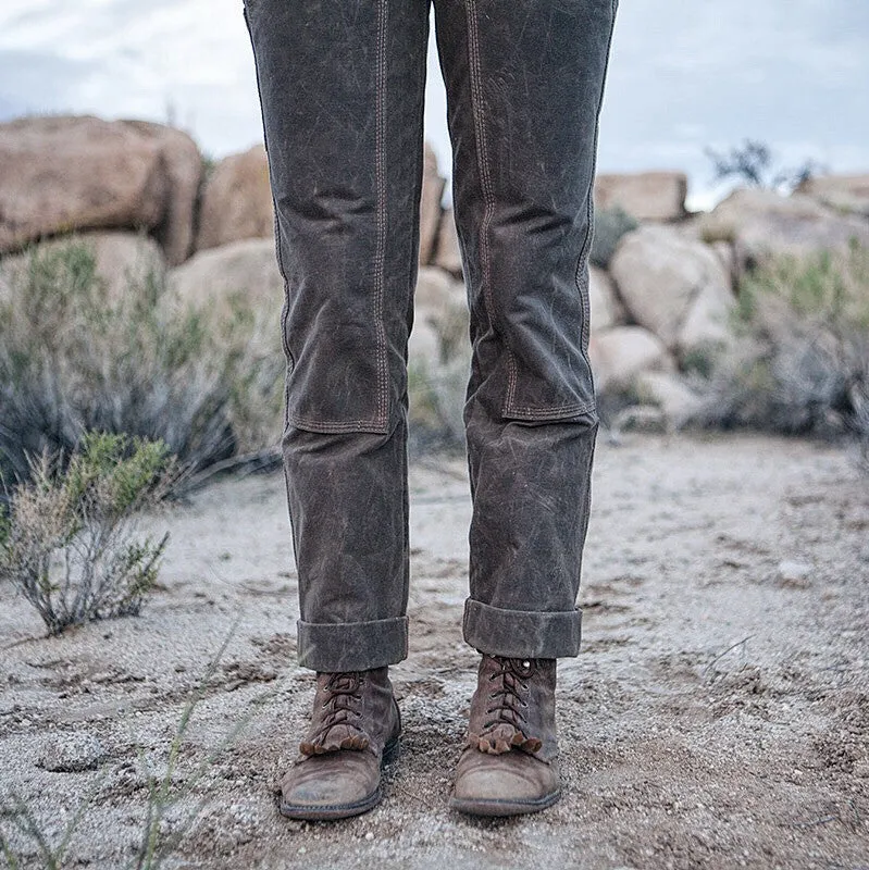 GN.05 Women's Waxed Canvas Fitted Work Pant - Brush Brown