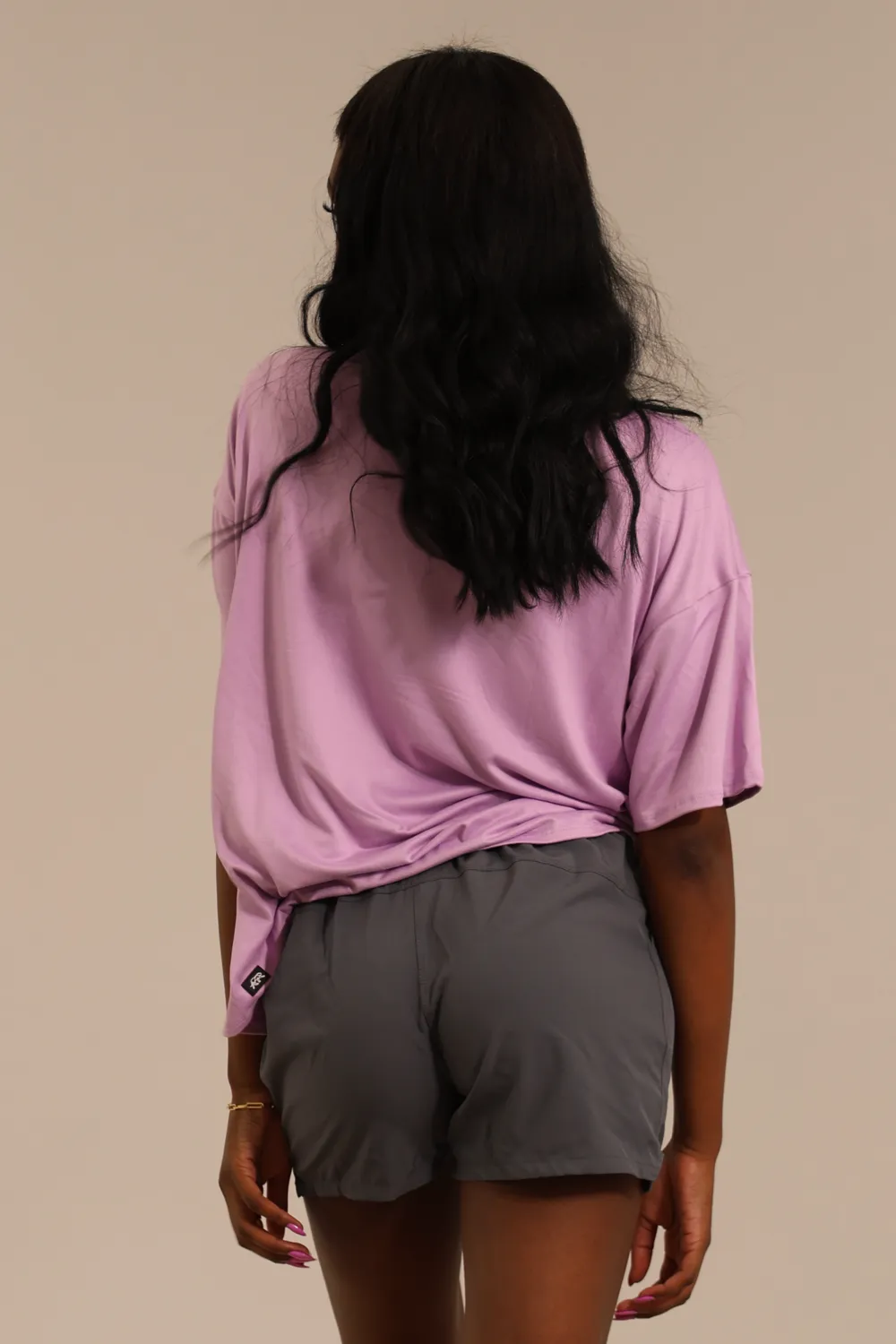 Graffiti Oversized T-Shirt - Lilac
