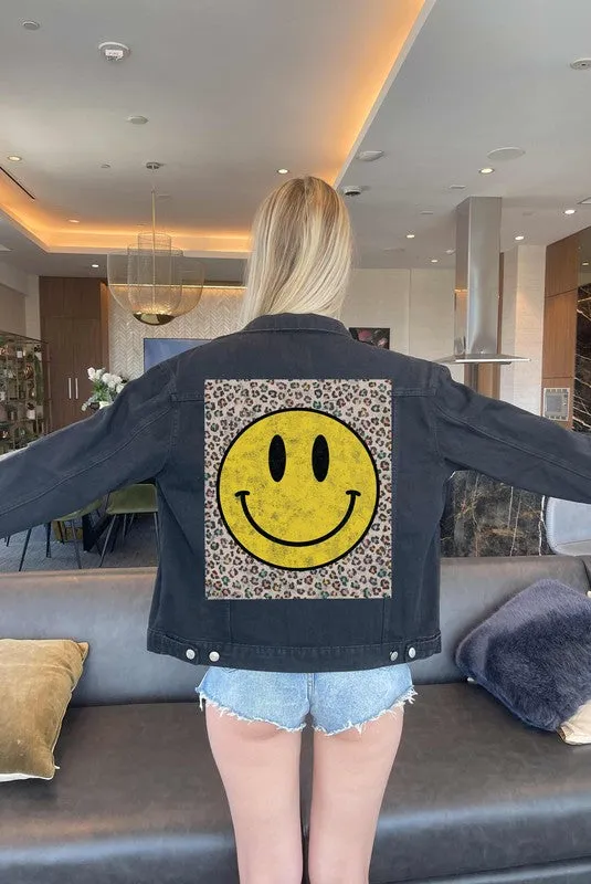HAPPY LEOPARD DENIM JEAN JACKET (Multiple Colors) - BP