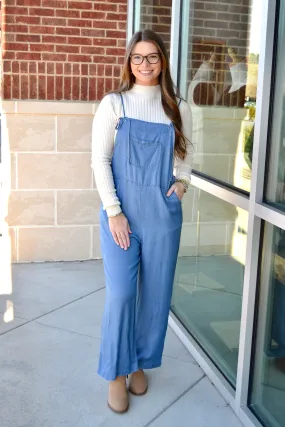 Indigo overalls