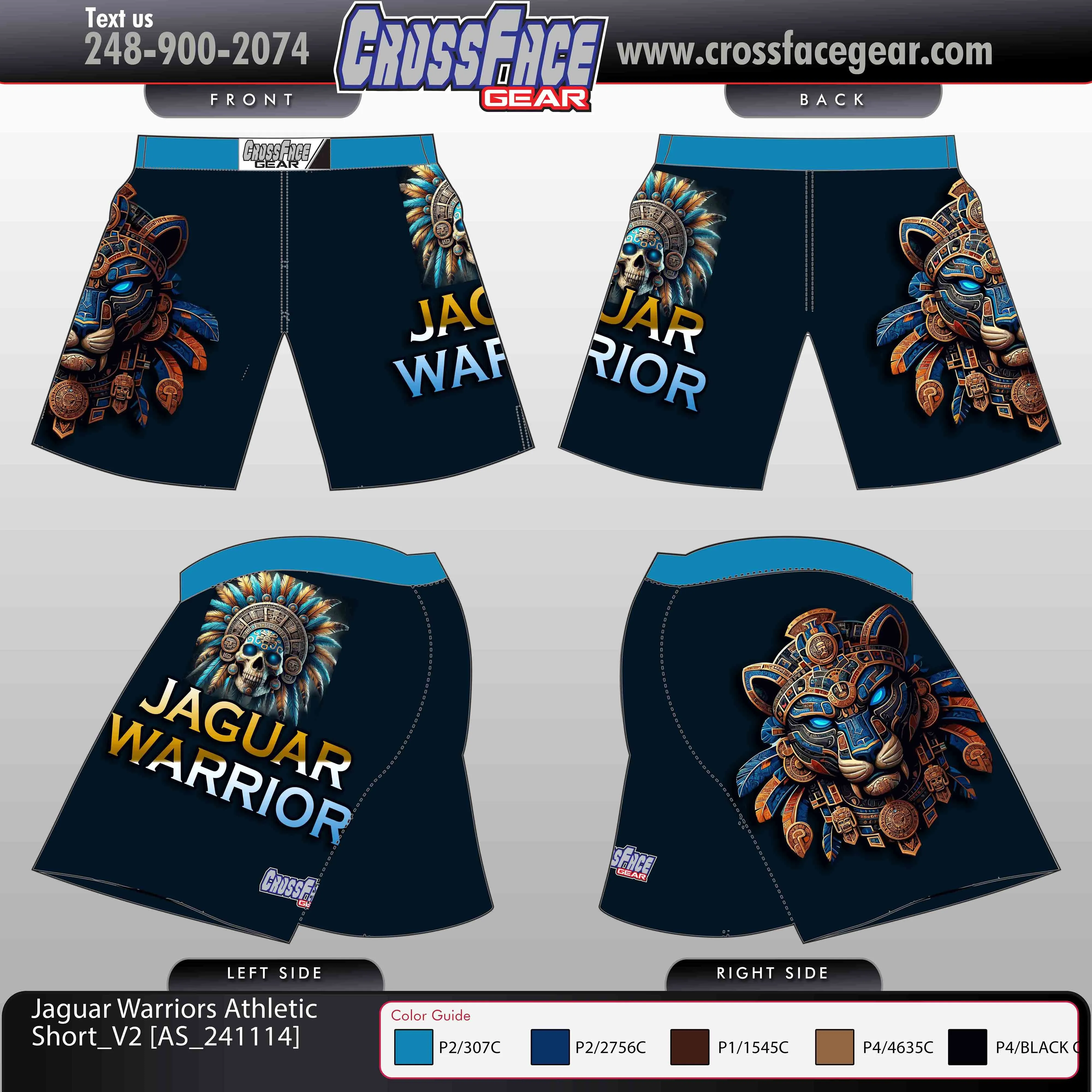 Jaguar Warriors Full Sublimated Athletic Shorts V2