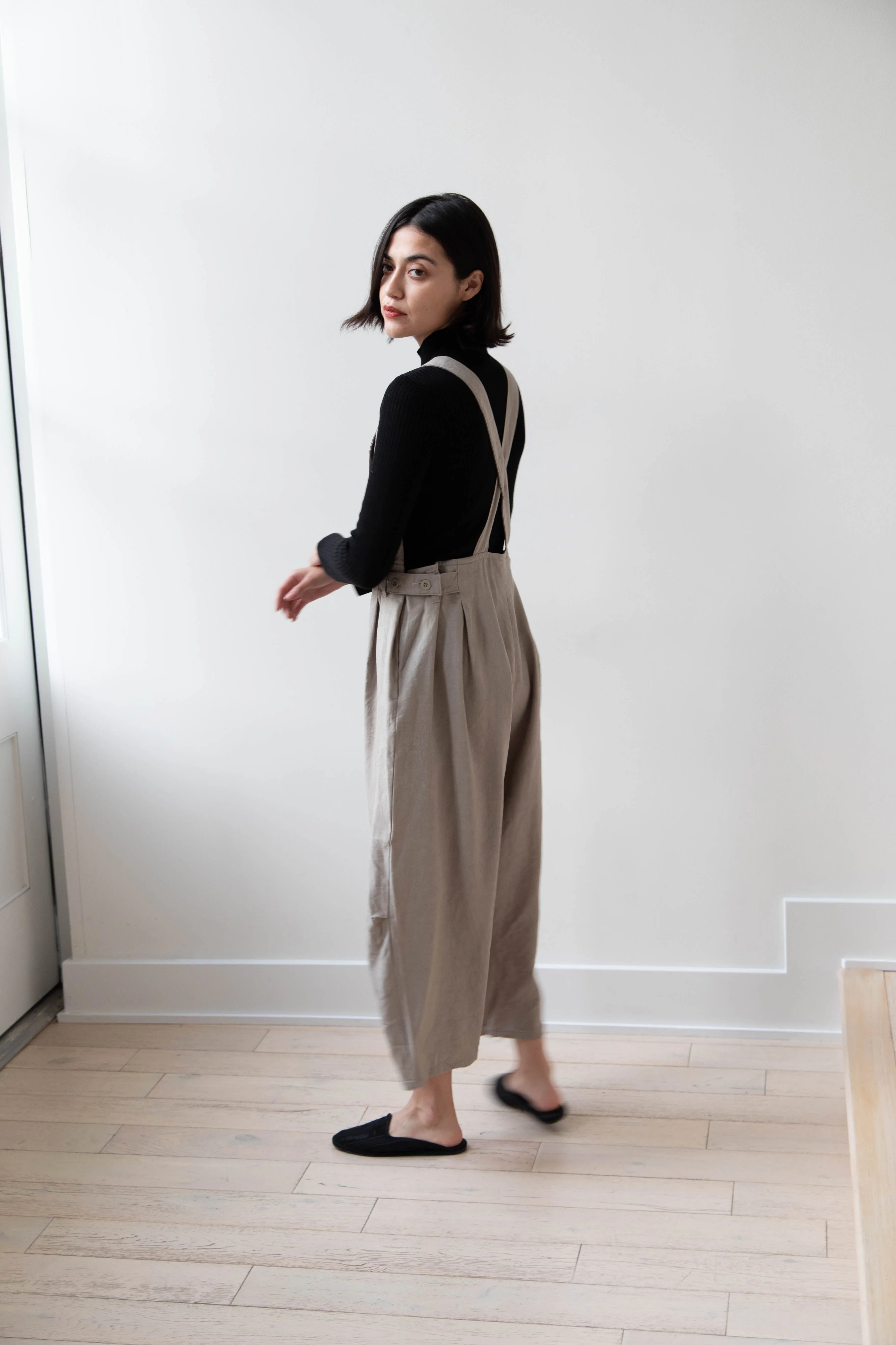 Laboratory | Side Tab Salopette in Natural