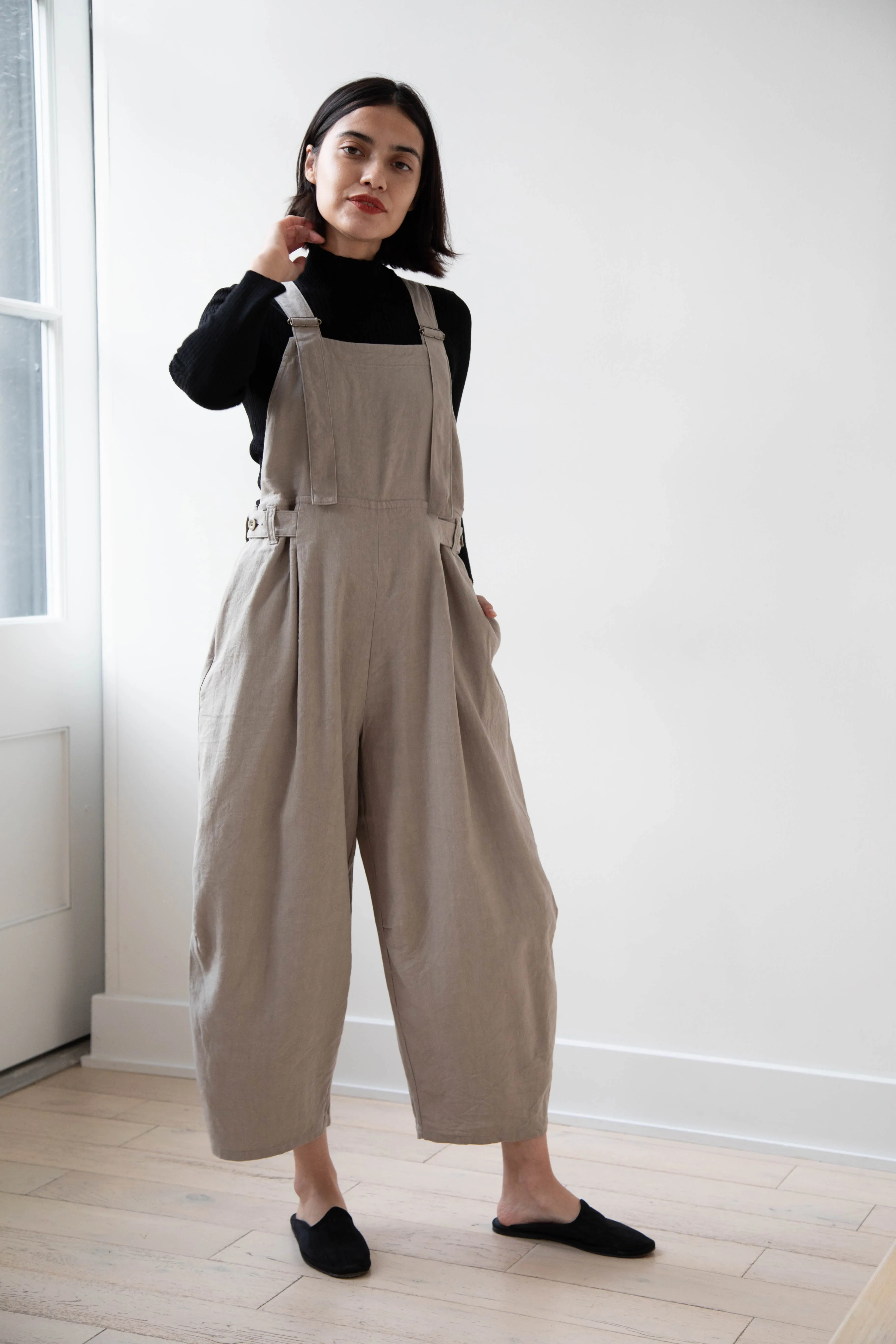 Laboratory | Side Tab Salopette in Natural