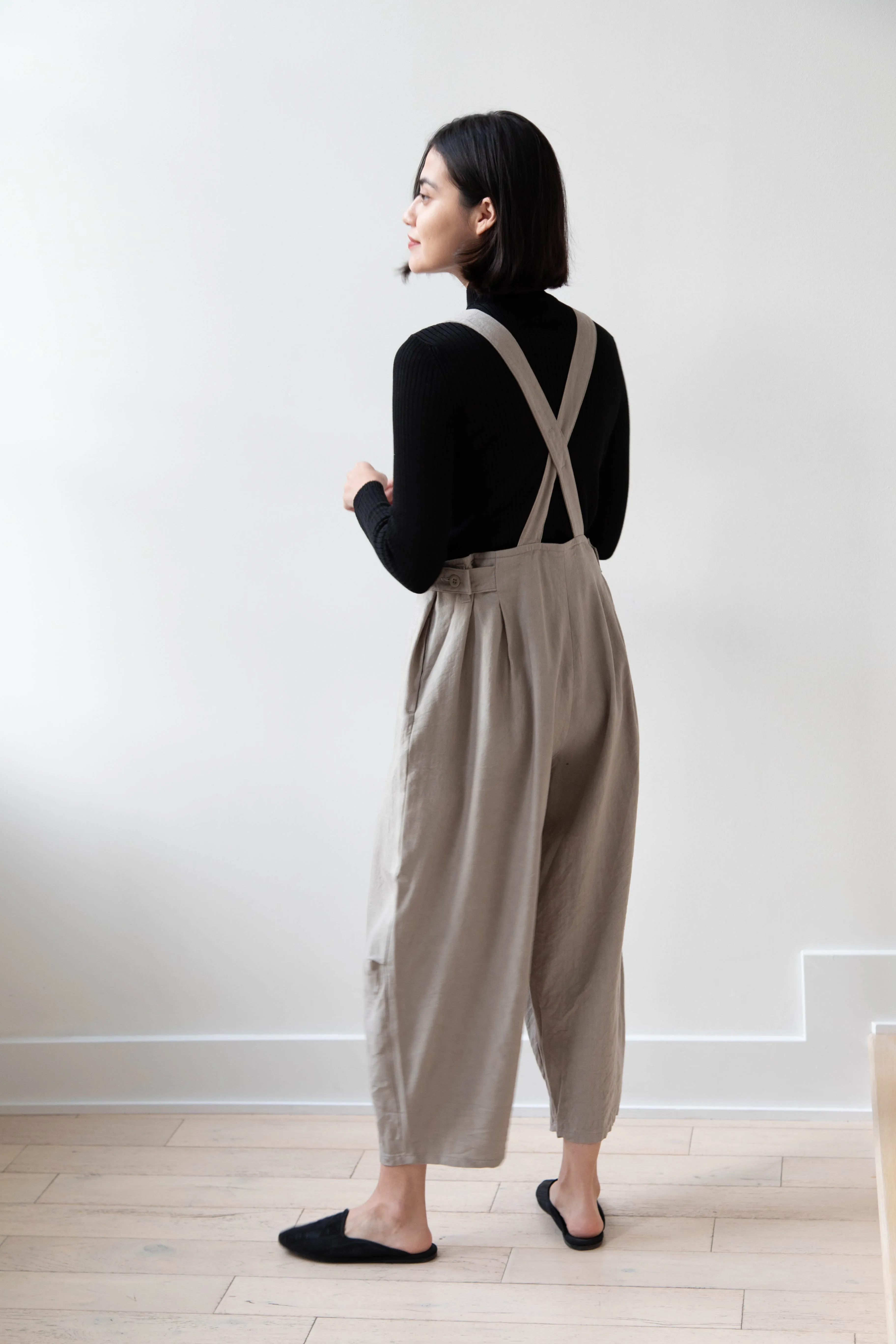 Laboratory | Side Tab Salopette in Natural