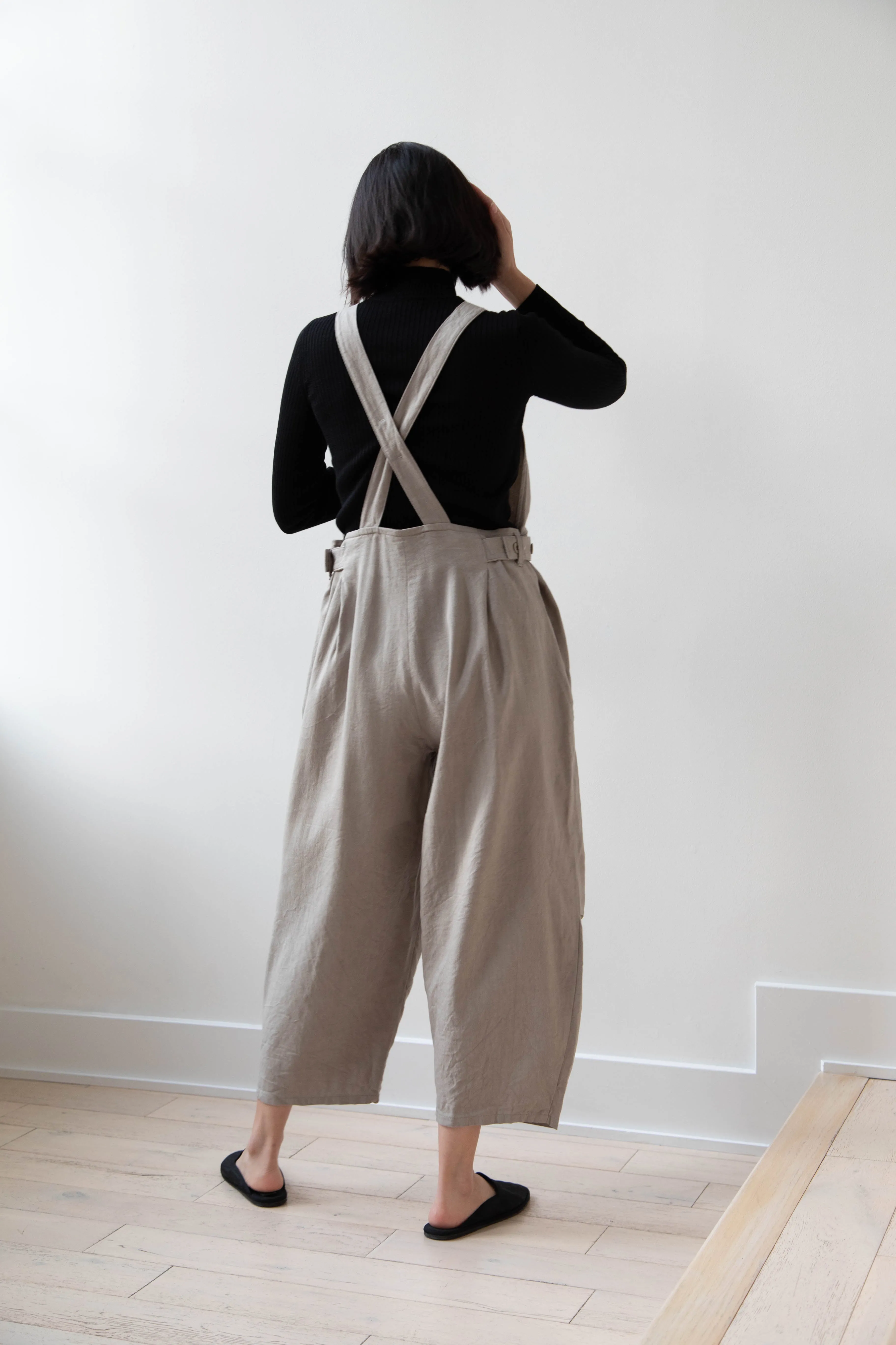 Laboratory | Side Tab Salopette in Natural