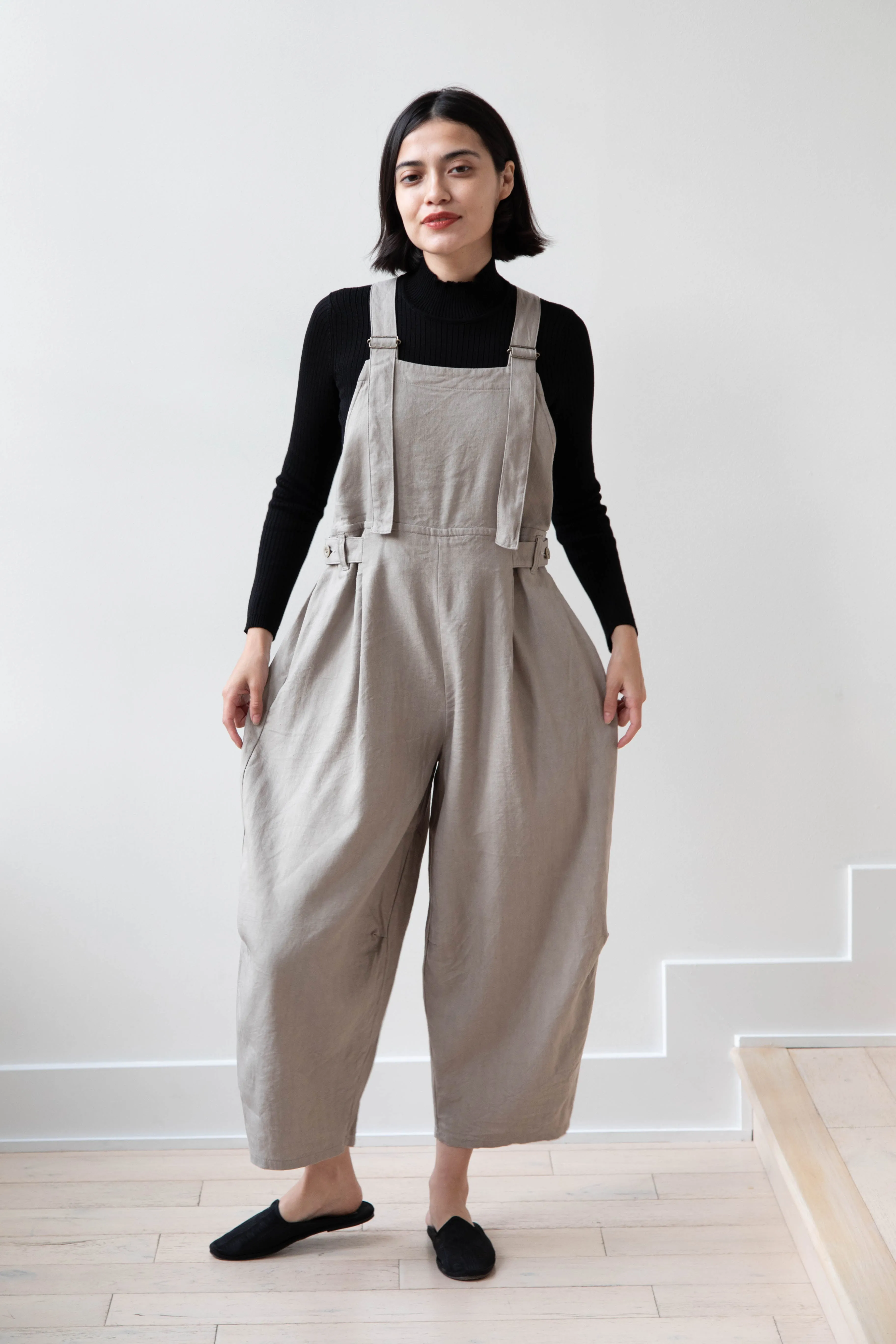 Laboratory | Side Tab Salopette in Natural