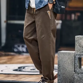Loose Tapered Straight Casual Pants P1173