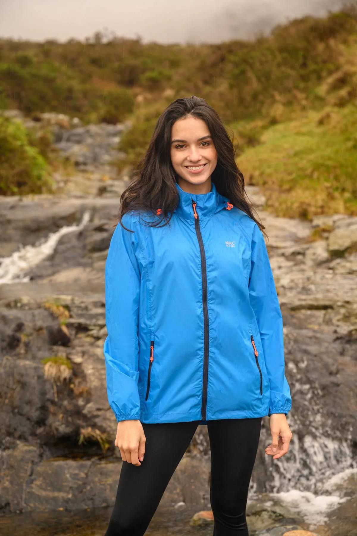 Mac in a Sac Adults Origin Waterproof Breathable Windproof Unisex Packable Jacket-OCEAN BLUE