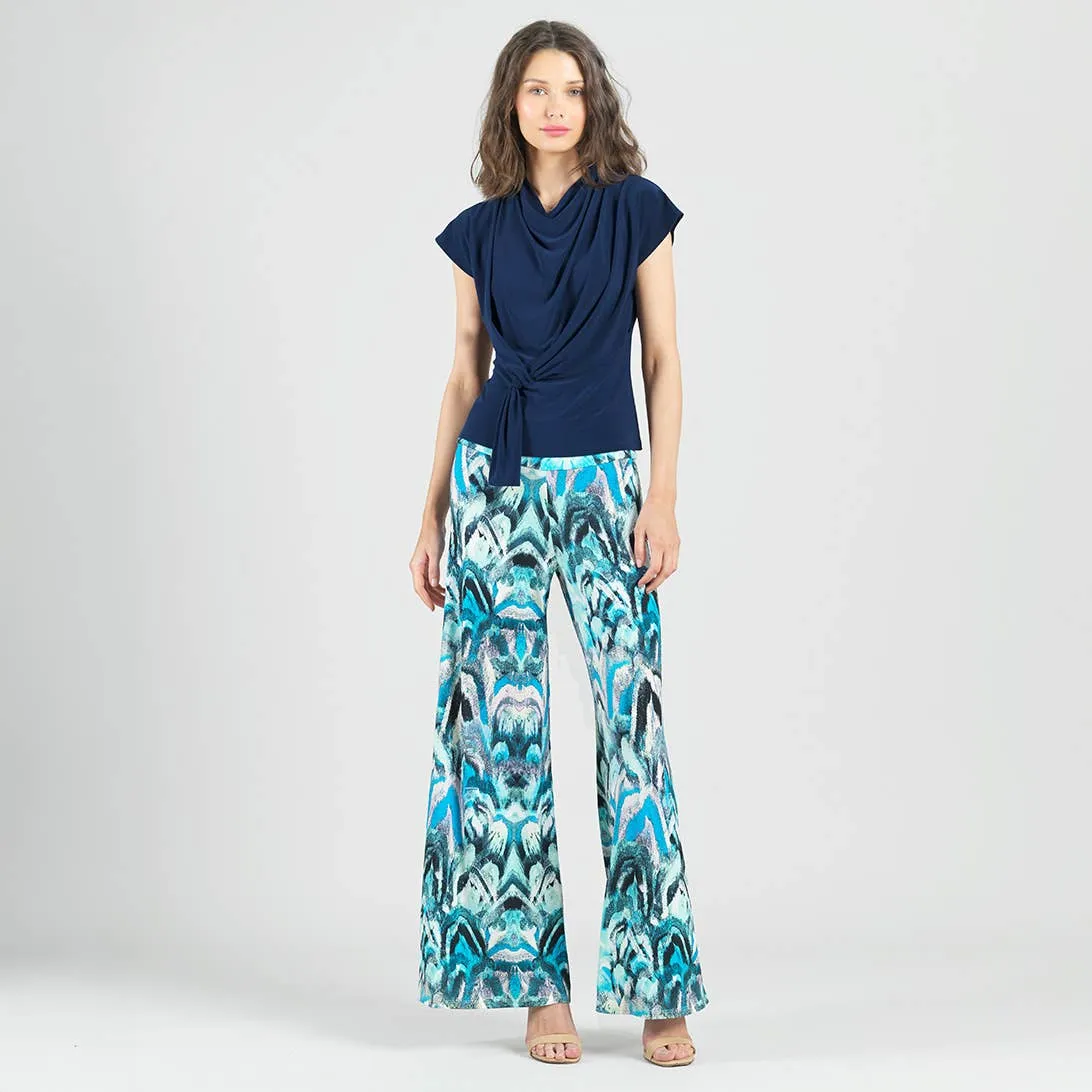 Multi Print Soft Knit Palazzo Pant