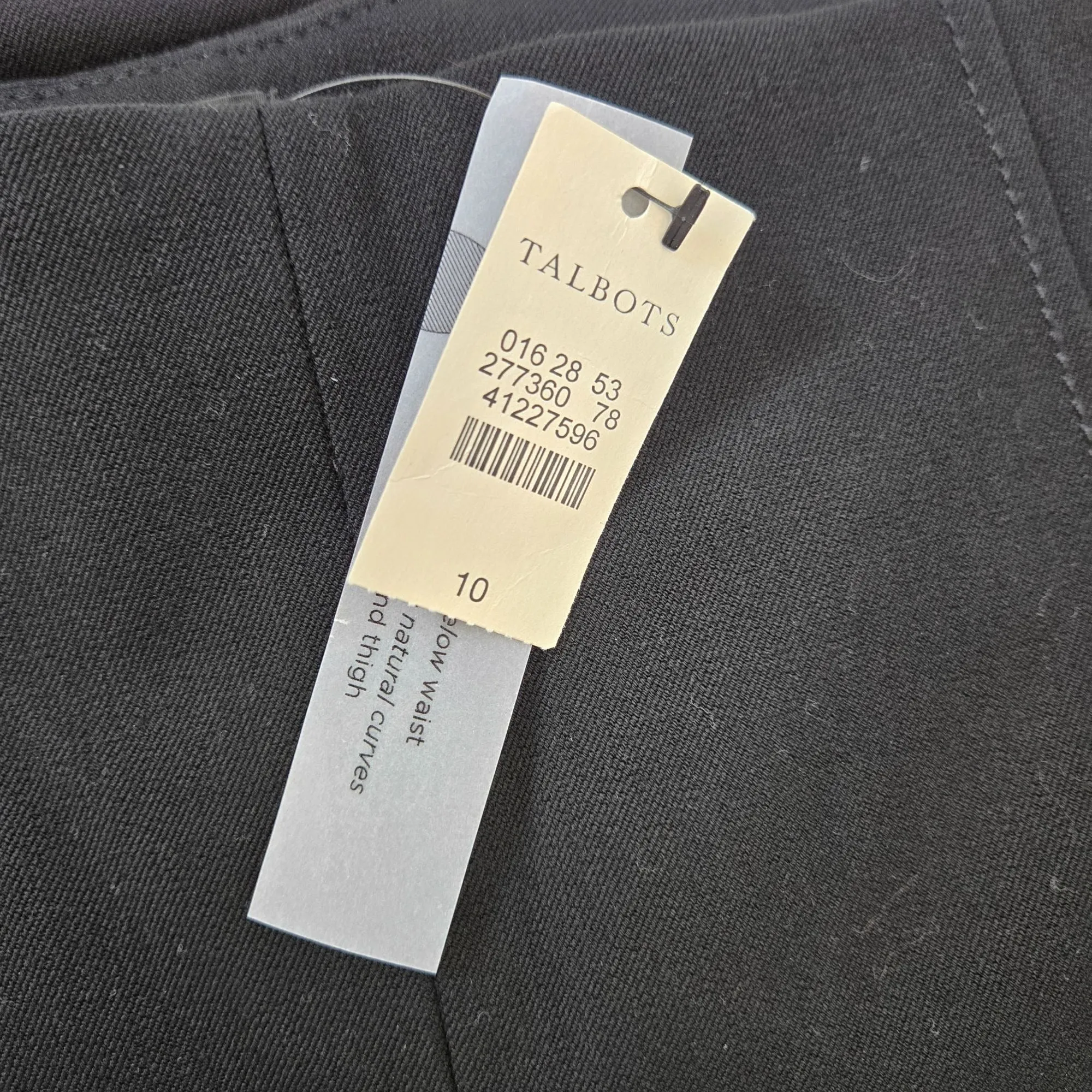 NWT Talbots Curvy Flat Front Tapered Trouser Pants Size 10